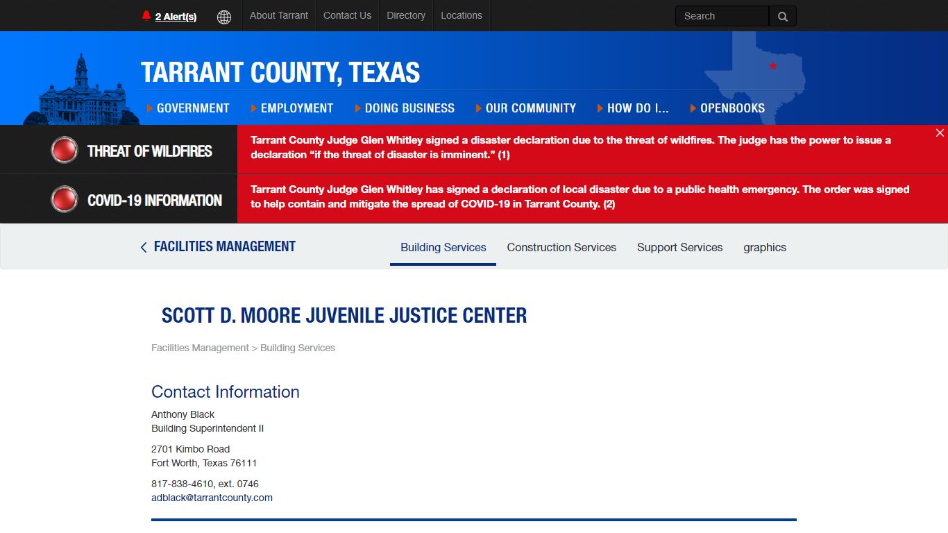 Scott D. Moore Juvenile Justice Center - Tarrant County